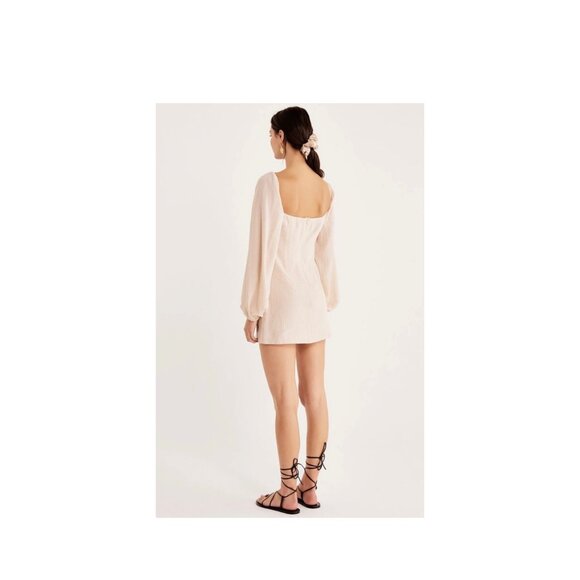 Rumer NWT Camille Mini Dress Sz XS Nude - Picture 9 of 10